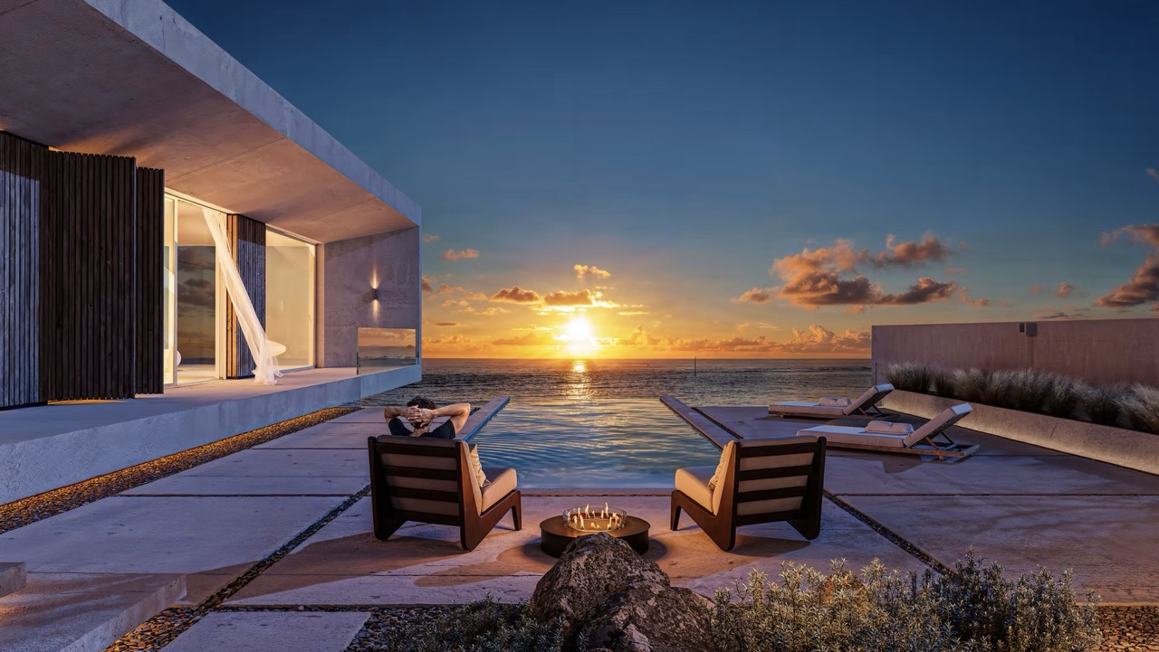 The Edge – Privater Pool und Lounge bei Sonnenuntergang